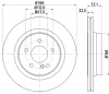 8DD 355 118-941 BEHR/HELLA/PAGID Тормозной диск