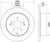 8DD 355 119-051 BEHR/HELLA/PAGID Тормозной диск