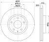 8DD 355 119-581 BEHR/HELLA/PAGID Тормозной диск