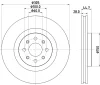 8DD 355 120-951 BEHR/HELLA/PAGID Тормозной диск