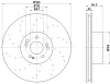 8DD 355 122-032 BEHR/HELLA/PAGID Тормозной диск