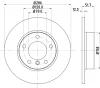 8DD 355 122-052 BEHR/HELLA/PAGID Тормозной диск