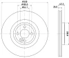 8DD 355 122-731 BEHR/HELLA/PAGID Тормозной диск