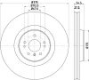 8DD 355 123-022 BEHR/HELLA/PAGID Тормозной диск