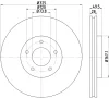 8DD 355 123-052 BEHR/HELLA/PAGID Тормозной диск