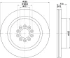 8DD 355 123-092 BEHR/HELLA/PAGID Тормозной диск