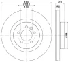 8DD 355 124-341 BEHR/HELLA/PAGID Тормозной диск