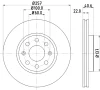 8DD 355 124-941 BEHR/HELLA/PAGID Тормозной диск