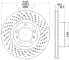 8DD 355 125-031 BEHR/HELLA/PAGID Тормозной диск