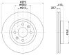 8DD 355 126-531 BEHR/HELLA/PAGID Тормозной диск