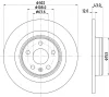 8DD 355 126-991 BEHR/HELLA/PAGID Тормозной диск