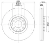 8DD 355 127-191 BEHR/HELLA/PAGID Тормозной диск