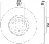 8DD 355 128-221 BEHR/HELLA/PAGID Тормозной диск