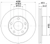 8DD 355 132-141 BEHR/HELLA/PAGID Тормозной диск