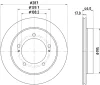 8DD 355 132-911 BEHR/HELLA/PAGID Тормозной диск