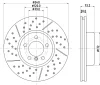 8DD 355 133-551 BEHR/HELLA/PAGID Тормозной диск