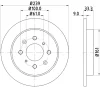 8DD 355 134-151 BEHR/HELLA/PAGID Тормозной диск