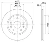 8DD 355 134-651 BEHR/HELLA/PAGID Тормозной диск