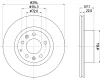 50127 BEHR/HELLA/PAGID Тормозной диск