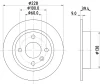 50223 BEHR/HELLA/PAGID Тормозной диск