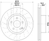 50270 BEHR/HELLA/PAGID Тормозной диск