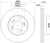 50287 BEHR/HELLA/PAGID Тормозной диск