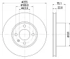 50418 BEHR/HELLA/PAGID Тормозной диск