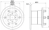 50919 BEHR/HELLA/PAGID Тормозной диск