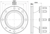 50927 BEHR/HELLA/PAGID Тормозной диск