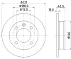 51005 BEHR/HELLA/PAGID Тормозной диск