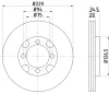 52010 BEHR/HELLA/PAGID Тормозной диск