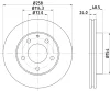 52015 BEHR/HELLA/PAGID Тормозной диск