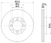 52017 BEHR/HELLA/PAGID Тормозной диск