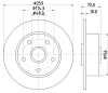 52020 BEHR/HELLA/PAGID Тормозной диск