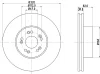 52123 BEHR/HELLA/PAGID Тормозной диск