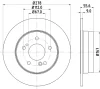 52153 BEHR/HELLA/PAGID Тормозной диск