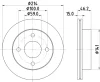 52333 BEHR/HELLA/PAGID Тормозной диск