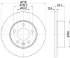 52405 BEHR/HELLA/PAGID Тормозной диск