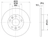 52815 BEHR/HELLA/PAGID Тормозной диск