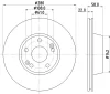 52829 BEHR/HELLA/PAGID Тормозной диск