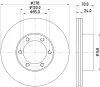 52835 BEHR/HELLA/PAGID Тормозной диск