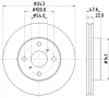 53618 BEHR/HELLA/PAGID Тормозной диск