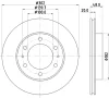 53629 BEHR/HELLA/PAGID Тормозной диск