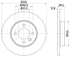 53913 BEHR/HELLA/PAGID Тормозной диск