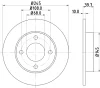 53916 BEHR/HELLA/PAGID Тормозной диск