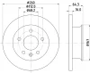 53919 BEHR/HELLA/PAGID Тормозной диск