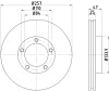 53932 BEHR/HELLA/PAGID Тормозной диск