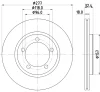 54142 BEHR/HELLA/PAGID Тормозной диск