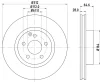 54153 BEHR/HELLA/PAGID Тормозной диск