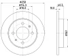 54171 BEHR/HELLA/PAGID Тормозной диск